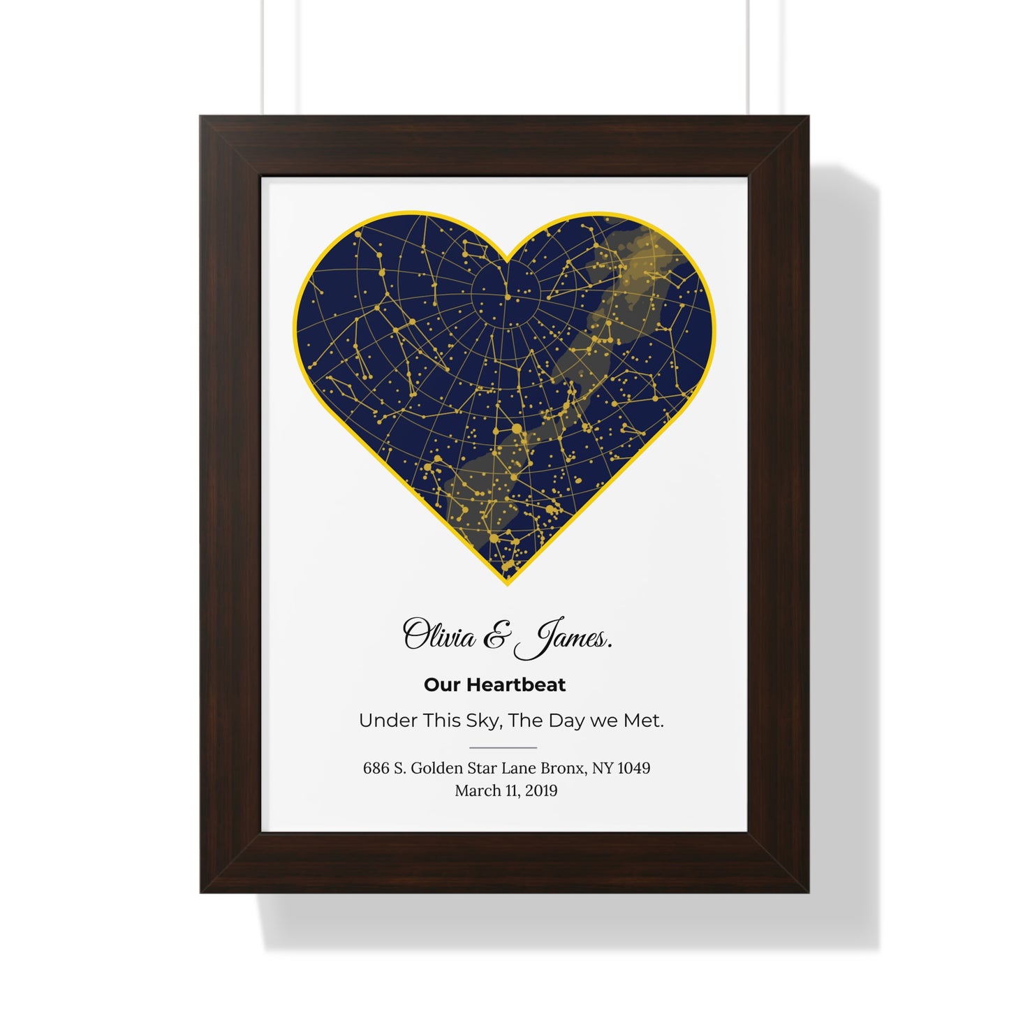 Star map for Anniversary: Star Alignment Gift Perfect for Valentine's Day, Aniversary, Wedding Gifts