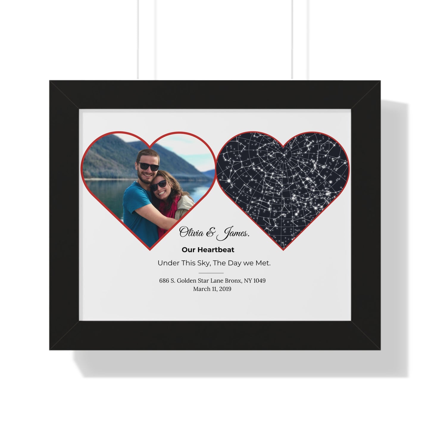 Star Alignment Gift: Personalized Gift for Valentine's Day, Aniversary, engament, Wedding Gifts