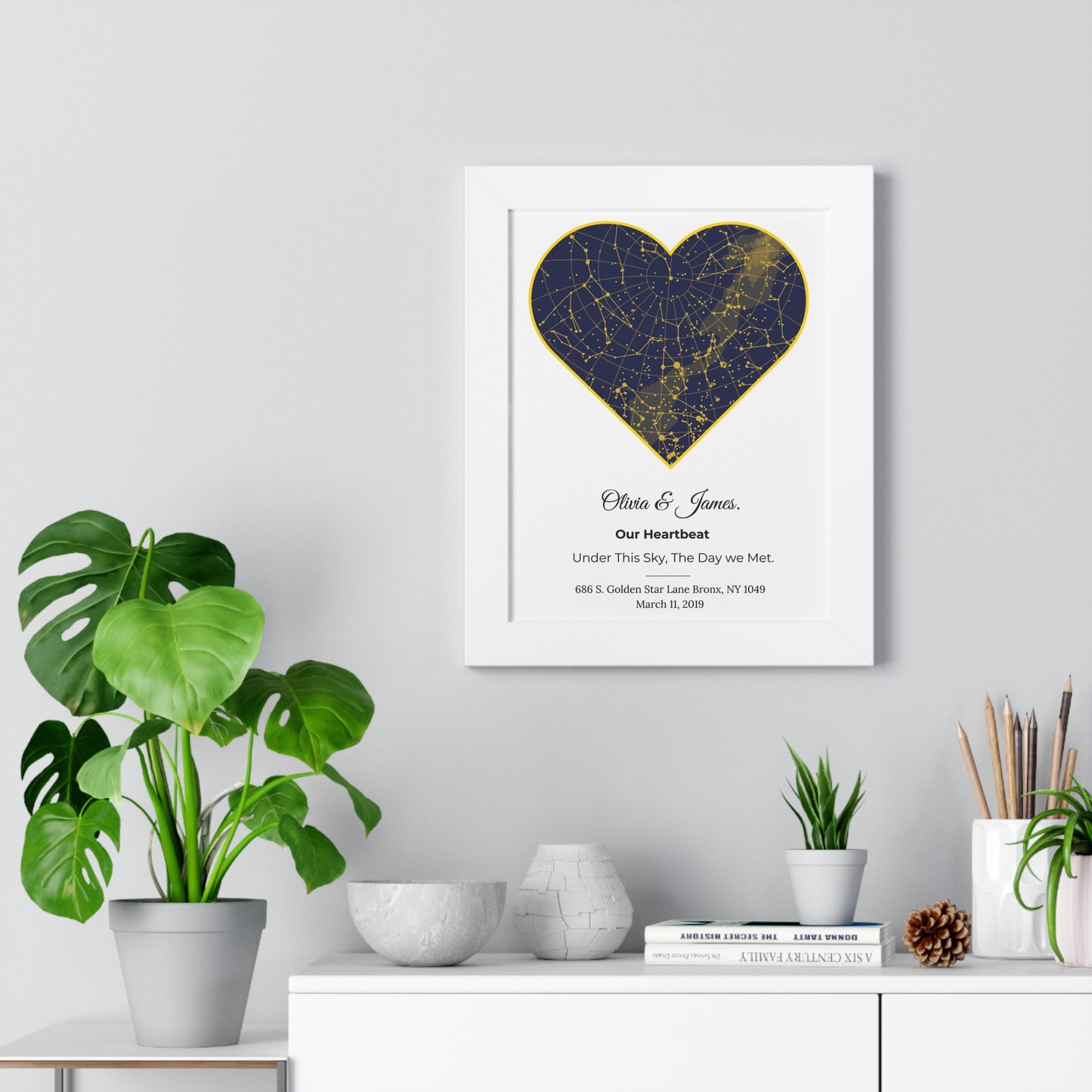 Star map for Anniversary: Star Alignment Gift Perfect for Valentine's Day, Aniversary, Wedding Gifts