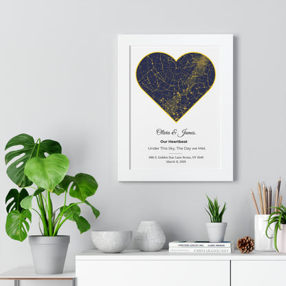 Star map for Anniversary: Star Alignment Gift Perfect for Valentine's Day, Aniversary, Wedding Gifts