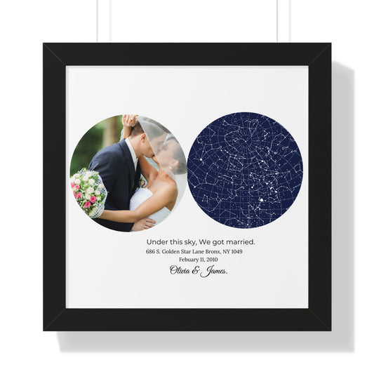 Personalized Wedding Star Map: Custom Night Sky Print for Your Special Day, Star Alignment Gift