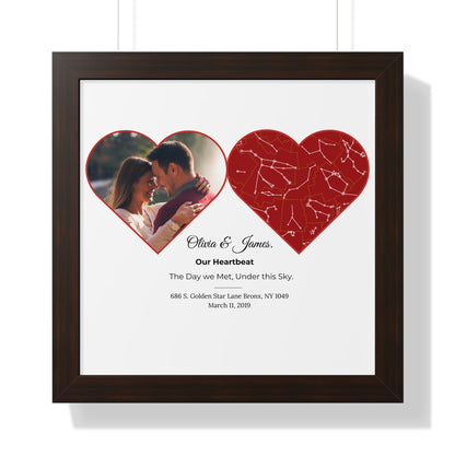 Star Map Day We Met: Personalized Gift for Valentine's Day, Aniversary, engament, Wedding Gifts