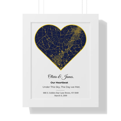 Star map for Anniversary: Star Alignment Gift Perfect for Valentine's Day, Aniversary, Wedding Gifts